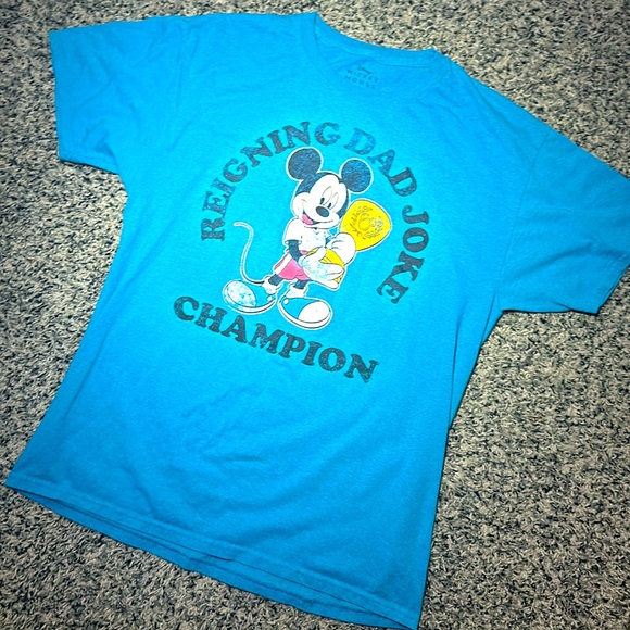 Disney Other - Men’s Vintage Disney Mickey Mouse T-shirt. In blue. Size L.